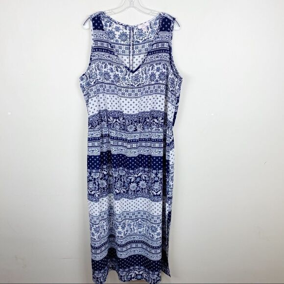 Nordstrom Como Vintage Sleeveless Midi Dress 2X 3X - Picture 3 of 8